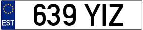 Trailer License Plate